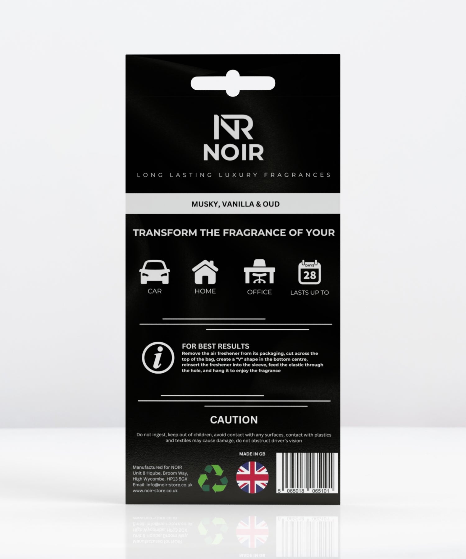 NOIR Oud Card Air Freshener - Pack of 4